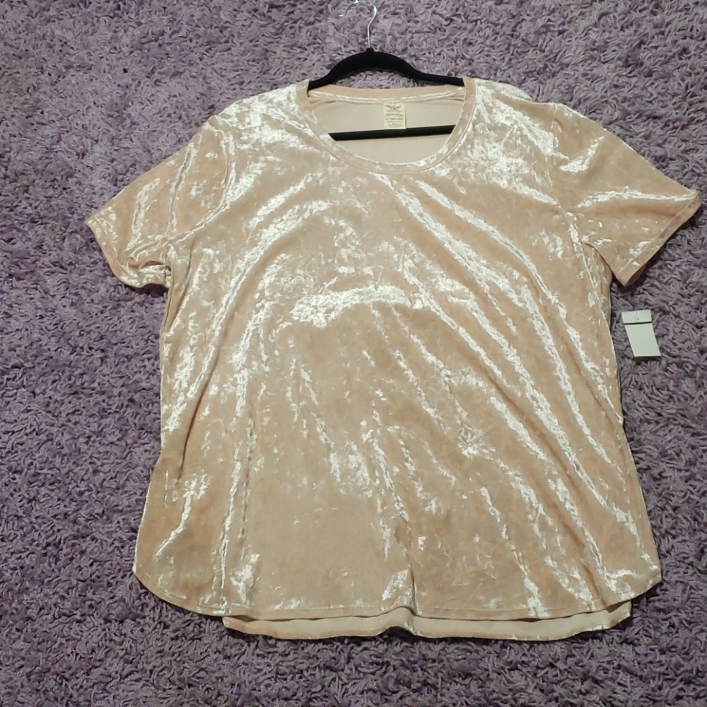 Plus Velvet Pink shirt